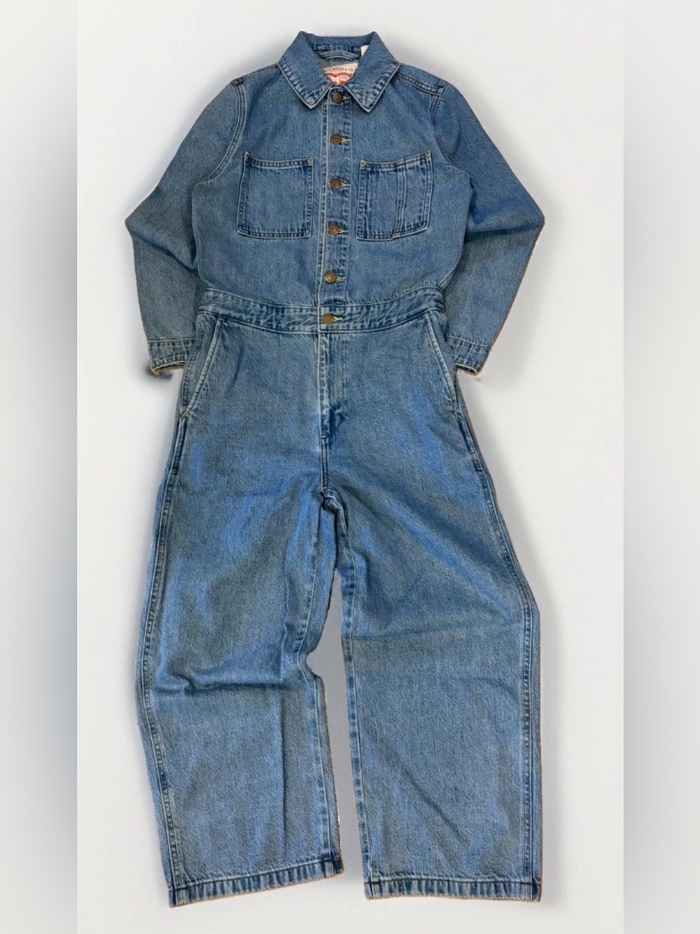 Levi's Big E Women's Western Jumpsuit Heritage Denim Coveralls Size XS Cropped